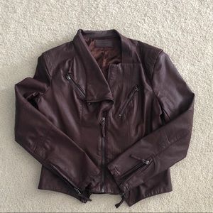 Faux Leather Moto Jacket